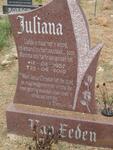 EEDEN Juliana, van 1957-2010