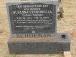 SCHOEMAN Susanna Petronella nee SNYMAN 1914-2010