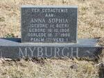 MYBURGH Anna Sophia nee DE BEER 1906-1996