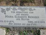 NIENABER Maria Elizabeth nee BESTER 1871-1940