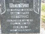 OOSTHUIZEN Anna Sophia nee PIETERS 1872-1950