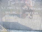 PRINSLOO B.C. 1882-1953 & M.J. DE BEER 1879-1960
