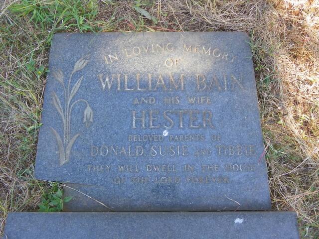 BAIN William & Hester