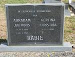 RABIE Abraham Jacobus 1918-1978 & Gertina Christina 1930-