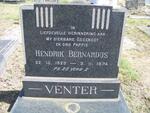 VENTER Hendrik Bernardus 1923-1974