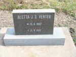 VENTER Aletta J.S. 1882-1972