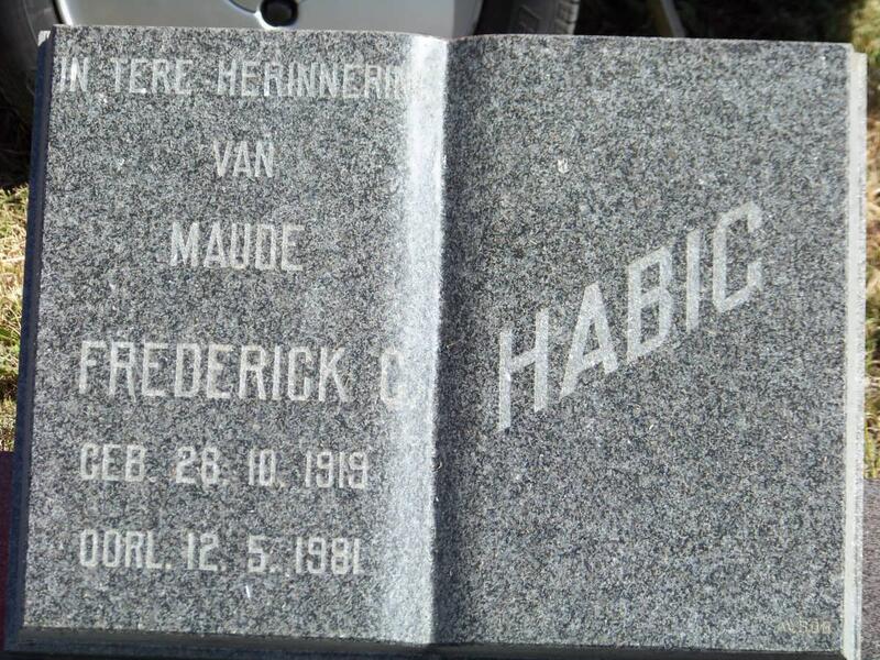 HABIG Frederick C. 1919-1981