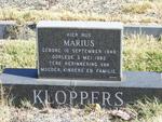 KLOPPERS Marius 1949-1982