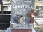 LEKHULA, Anna Mandao 1977-2002