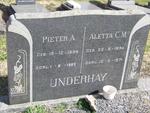 UNDERHAY Pieter A. 1894-1985 & Aletta C.M. 1894-1971