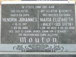 MOUTON Hendrik Johannes 1917-2001 & Maria Elizabeth STEYN 1922-1998
