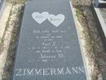ZIMMERMANN Carl F. 1914-1994 & Johanna M.1926-