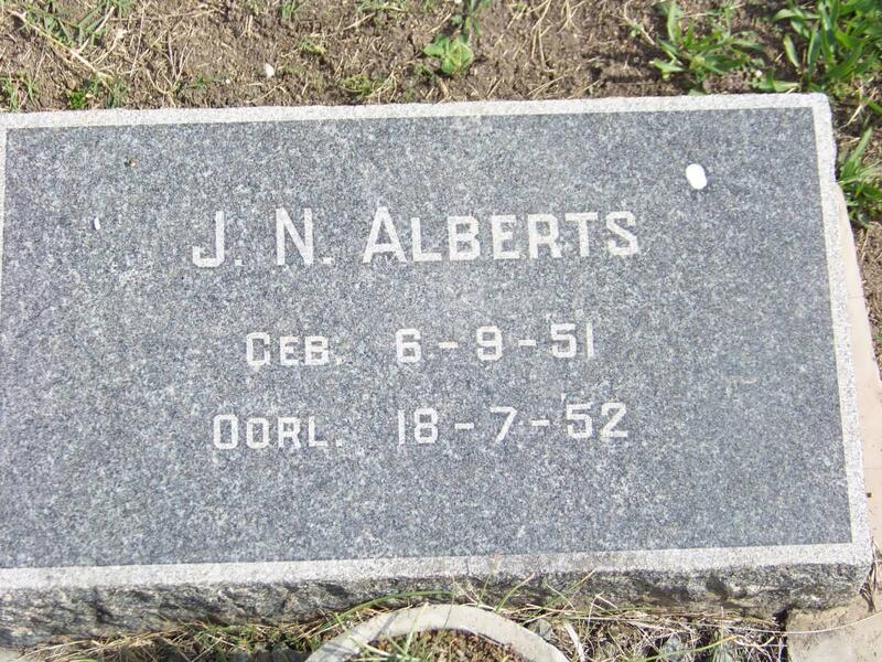 ALBERTS J.N. 1951-1952