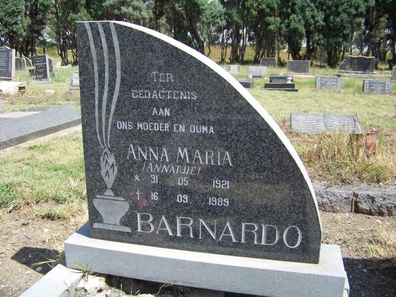BARNARDO Anna Maria 1921-1989