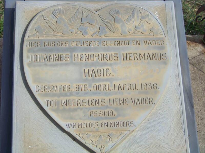 HABIG Johannes Hendrikus Hermanus 1876-1936