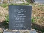 HENDRIKS Theunis Gerhardus 1923-2005