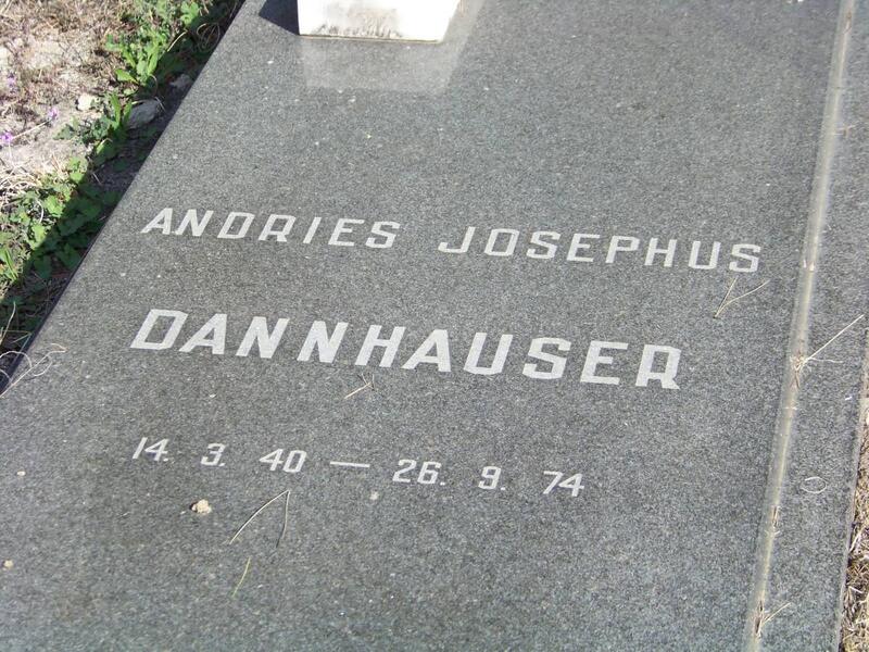 DANNHAUSER Andries Josephus 1940-1974