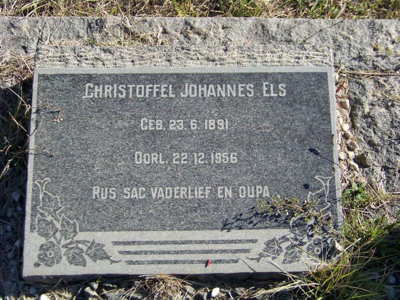 ELS Christoffel Johannes 1891-1956