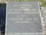ELS Johannes Marthinus 1892-1964