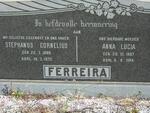 FERREIRA Stephanus Cornelius 1880-1972 & Anna Lucia 1887-1984