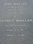 MULLER Jockey 1921-1985 & Jane 1896-1988