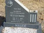 NAUDE Hester Maria 1880-1972