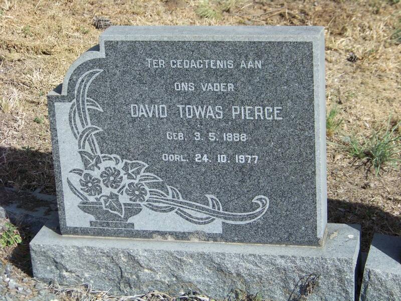 PIERCE David Towas 1888-1977