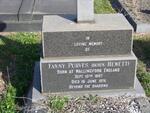 PURVES Fanny nee HEWETT 1887-1976