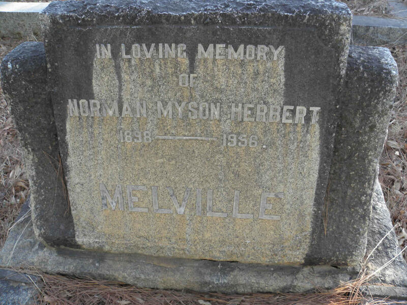 MELVILLE Norman Myson Herbert 1898-1956