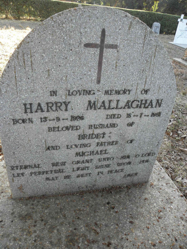 MALLAGHAN Harry 1926-1987