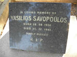 SAVOPOULOS Vasilios 1936-1993