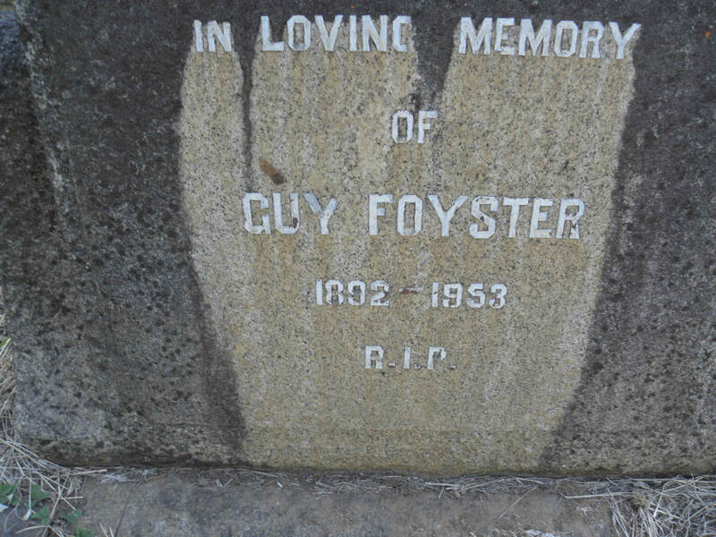 FOYSTER Guy 1892-1953