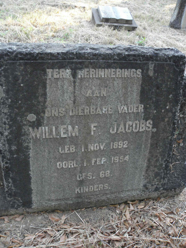 JACOBS Willlem F. 1892-1954