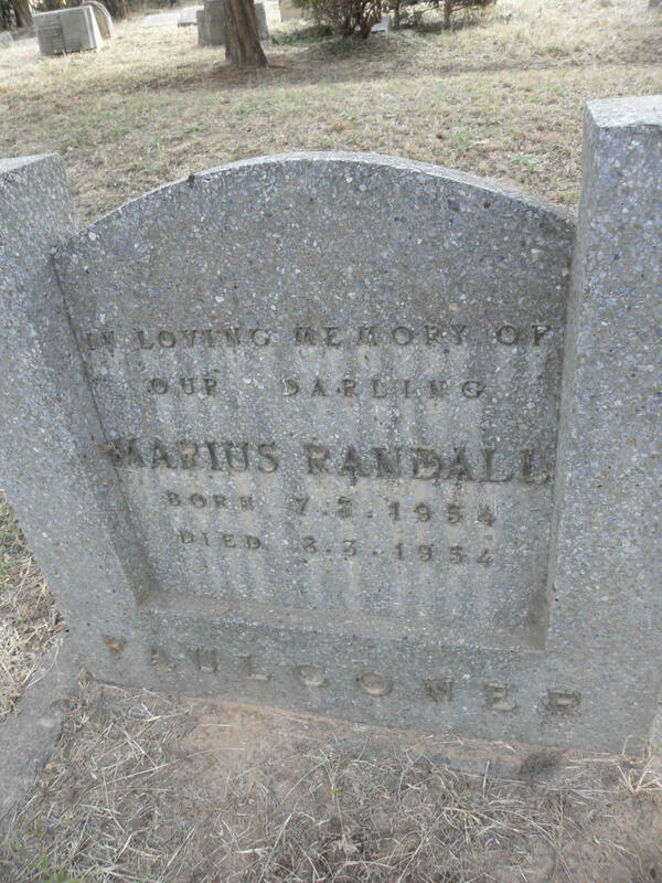 PAUL COWER Marius Randall 1954-1954