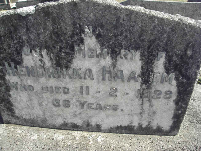 HAAJEM Hendrikka -1923