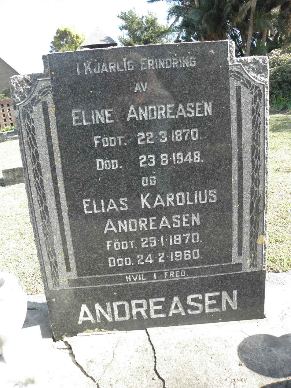 ANDREASEN Elias Karolius 1870-1960 & Eline 1870-1948