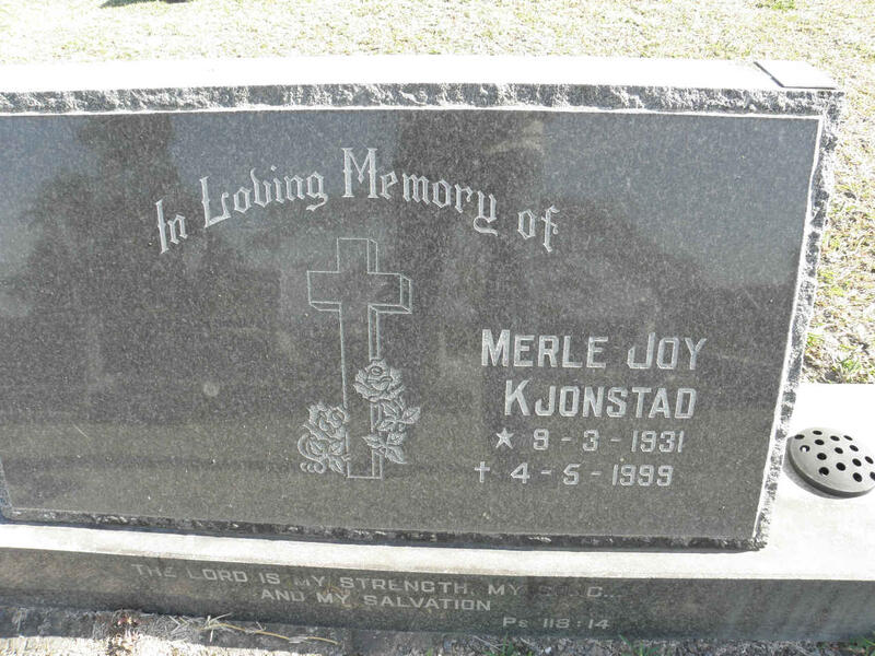 KJONSTAD Merle Joy 1931-1999