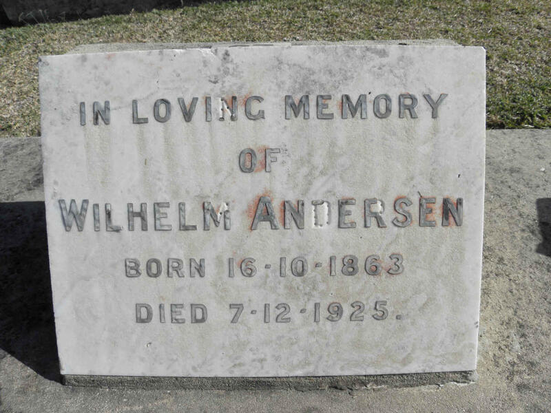 ANDERSEN Wilhelm 1863-1925