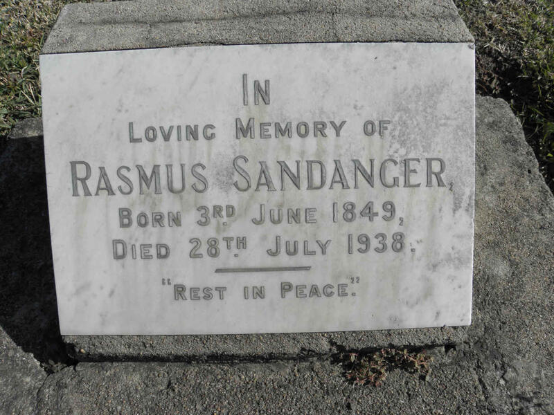 SANDANGER Rasmus 1849-1938