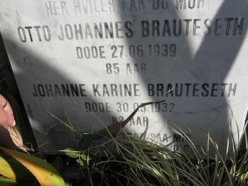 BRAUTESETH Otto Johannes -1939 & Johanne Karine -1932