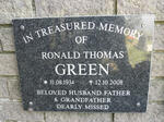 GREEN Ronald Thomas 1934-2008