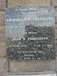FORRESTER Archibald R. 1912-2006 & Jean B. 1924-1980