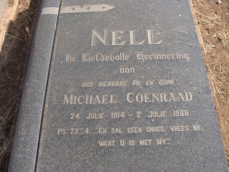 NELL Michael Coenraad 1914-1988