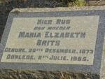 BRITS Maria Elizabeth 1873-1955