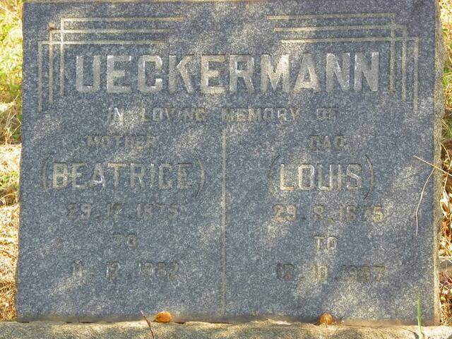 UECKERMANN Louis 1875-1957 & Beatrice 1875-1962