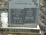 DIFFENTHAL Johan A. 1910-1984 & Driekie 1925-