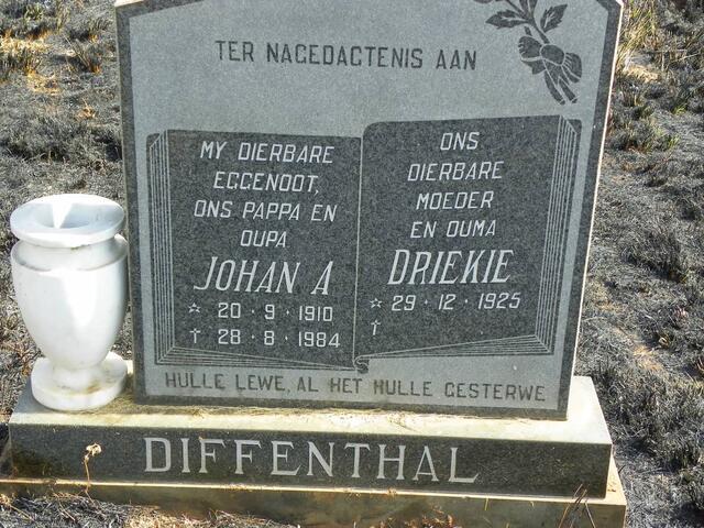 DIFFENTHAL Johan A. 1910-1984 & Driekie 1925-