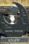 KNAPP Henry Hinde 1929-1984