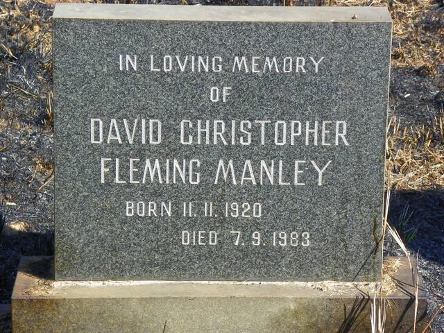 MANLEY David Christopher Fleming 1920-1983