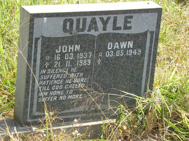 QUAYLE John 1937-1989 & Dawn 1949-